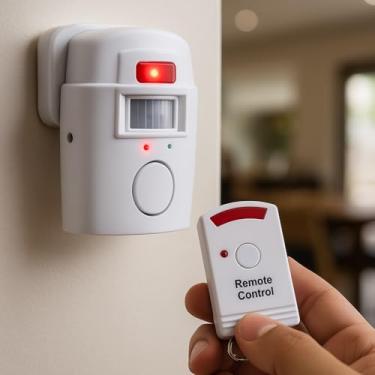 Imagem de Kit Premium Alarme Residencial Sem Fio, Com Sensor De Presença E Sirene, Potente, Controle Remoto, Fácil Instalação, Segurança Para Casa, Marca VARENZIA