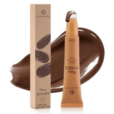 Imagem de Color Nymph Contorno de maquiagem líquida, bastão de bronzeador líquido com fórmula hidratante para rosto esculpido bronzeadores de maquiagem textura fina mistura natural de longa duração - bastão de