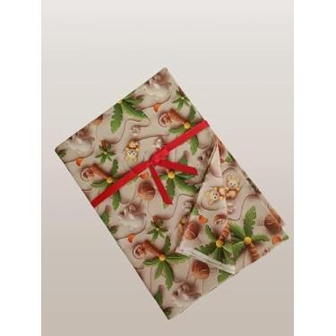 Imagem de Cinderela Tecido Tricoline Digital, 1,50 largura, unidade de 0,55 comprimento, Estampado Elefante e seus amigos