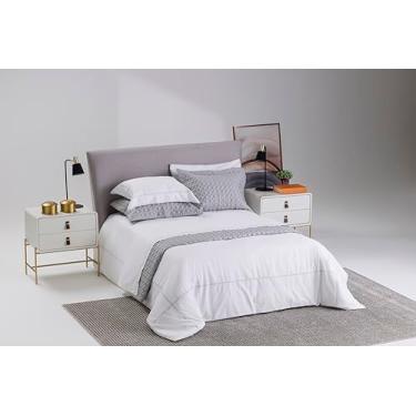 Imagem de JOGO DE LENÇOL RAGGIO DI LUNA FIREFLY PRATA 100% ALGODÃO CETIM 400 FIOS KING 4 PÇS