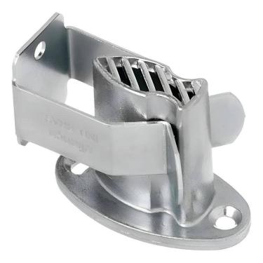 Imagem de 2X Fixador Para Porta Trava Porta De Piso Alianca Prateado