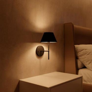 Imagem de Arandela luminária De Parede Clássica interna de alumínio e bivolt com