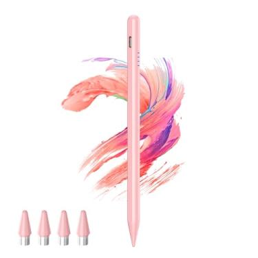 Imagem de Kenkor Caneta Stylus para Android Touchscreen com 4 pontas POM, canetas Stylus digitais ativas para iPhone, caneta magnética para tablet compatível com iPhone/Samsung/Huawei/Vivo, escrita e desenho
