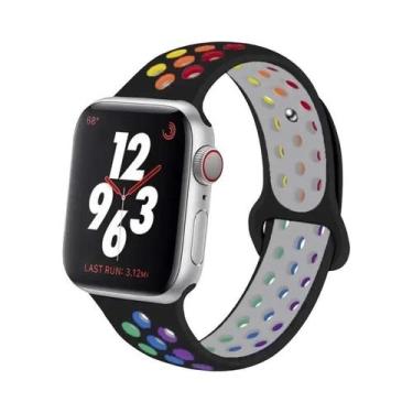 Imagem de Pulseiras De Silicone Para Apple Watch De 45mm, 44mm, 49mm, Ultra2, 40