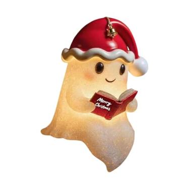 Imagem de Ioensy Luminária de leitura fantasma, novidade, decoração de Halloween, pequena, criativa, luz noturna LED, lâmpada decorativa para Natal, cozinha e casa