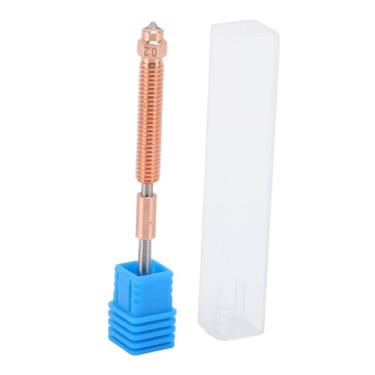 Imagem de WALFRONT Substituição do Bico, Bico Integrado de Combinação K2 Plus, Impressora 3D Todo o Bico de Impressão de Metal Com Quebra de Calor, para Oi Combo (0,2 mm)