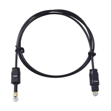 Imagem de BaotyJie Cabo de áudio óptico digital, SPDIF, cabo de fibra óptica portátil, multiuso e fácil de usar para alto-falantes de TV, 150cm