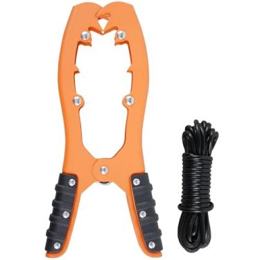 Imagem de Aderência de âncora de caiaque, prendedor de âncora de canoa com corda de 5 metros, pinça portátil de escova de caiaque com dentes e punhos de borracha, clipe de barco de aço inoxidável, equipamento