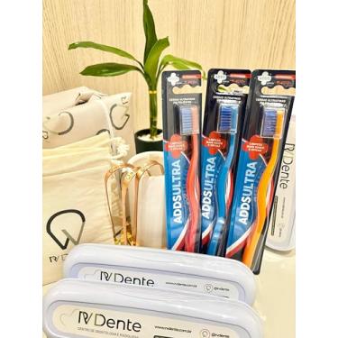 Imagem de RV Dente, Kit Família Combinado Raspador de Língua + Escova Ultra RV Dente