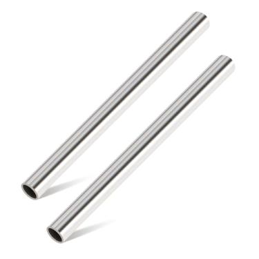Imagem de Livabber Tubo redondo de aço inoxidável 304, parede de 0,2 cm x tubo soldado à prova de ferrugem de 30,5 cm de comprimento para construção, fitness, corrimãos, artesanato, projetos DIY, pacote com 2