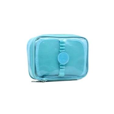 Imagem de Estojo Escolar Box Transparente - good felps, verde