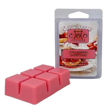 Imagem de Coo Candles Cubos perfumados de cera derretida - 68 g - 6 cubos - Bolo de morango (1 embalagem)
