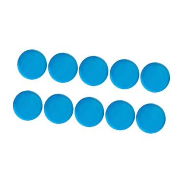 Imagem de UGPLM 10 peças de almofadas para pontas de taco de sinuca, almofadas de virola, peças de reposição de acrílico, 0,55 polegadas, acessório de substituição, Céu Azul