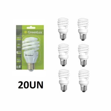 Imagem de Lâmpada Fluorescente Compacta Modelo Mini Espiral - 20w/127v - Caixa com 20 Lâmpadas