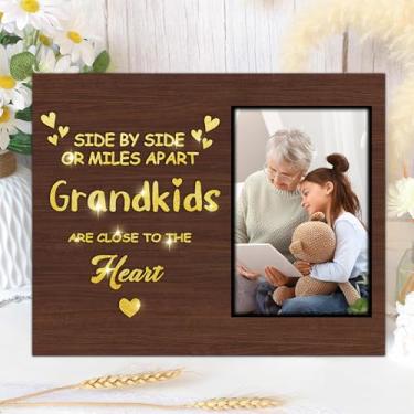 Imagem de Nestura Porta-retrato para avó | Moldura para avó com luz de 10 x 15 cm | Presentes para avó de netos | Lembrança da vovó e eu | Melhores presentes para avó, mãe e outras mães