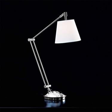 Imagem de Luminária de Mesa de Metal Lettura 64cmx17cm Bella Iluminação Cromado