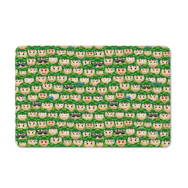 Imagem de Tapete de Tecido Licenciado CHAVES - Emojis Verde