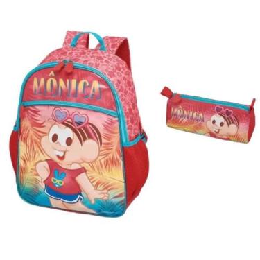 Imagem de Kit Mochila Grande Costas com Estojo Mônica Verão - Pacific