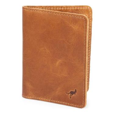 Imagem de Carteira Slim Porta Documento cabe Rg Couro Legítimo - LEARSI, Marrom-