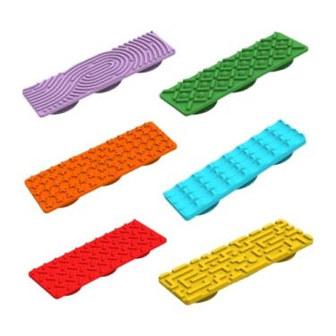 Imagem de Almencla 6x Brinquedos Sensoriais Fidget Brinquedos de Avião de Viagem Reconhecimento de Cores Texturizado Placa de Atividades Sensoriais Educacional para