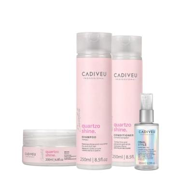 Imagem de Kit Cadiveu Professional Quartzo Shine Home Care e Final Style Oil (4 produtos)
