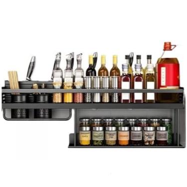 Imagem de Prateleira de Parede para Cozinha Porta Tempero Condimentos (40cm)