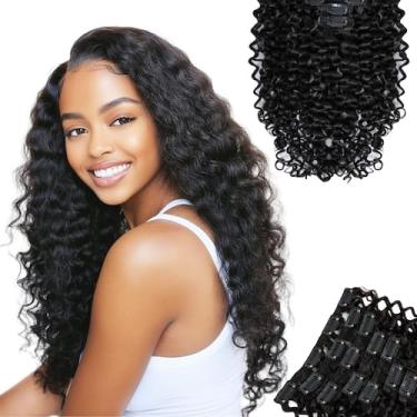 Imagem de Extensões de clipe SIYUSI Water Wave Brazilian Remy Hair