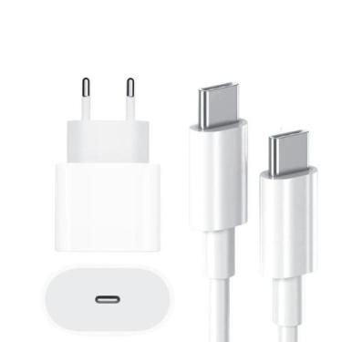 Imagem de Cabo Carregador + Fonte Compatível Tipo C Usb-C 20W - Utimix