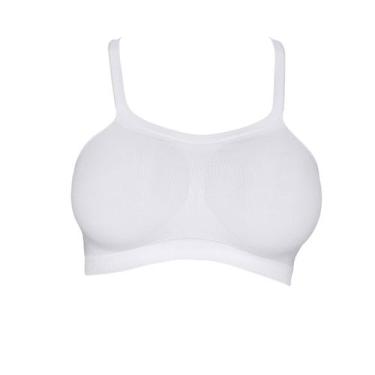 Imagem de Sutiã Top Hanes Bandini sem Costura H299 Branco - G, Branco, G