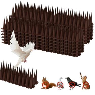 Imagem de Kit de ferramentas de pontas de pombo de pássaros, flexível, versátil, conjunto de pontas de pássaros, kit de cerca de animais resistentes para uso externo (marrom)