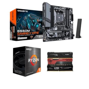 Imagem de KIT UPGRADE AMD RYZEN 5 5600GT + B550M GAMING X WIFI6 GIGABYTE + 16GB 3200MHZ
