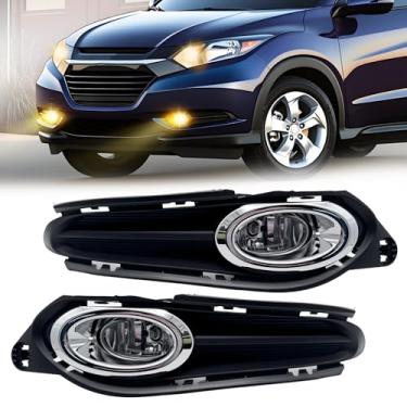 Imagem de Conjunto de faróis de neblina compatível com 2015 2016 2017 2018 2019 2020 2021 2022 2023 HR-V/VEZE Kits de faróis de neblina dianteiros