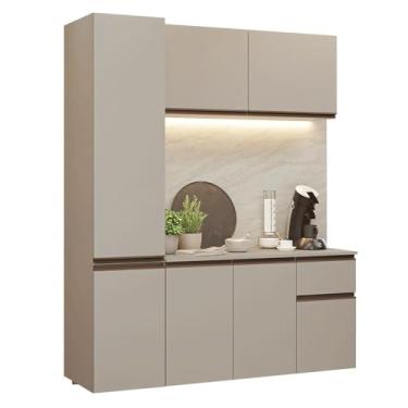 Imagem de Armário de Cozinha Compacta 160 cm Suspenso Crema Nice Madesa 02