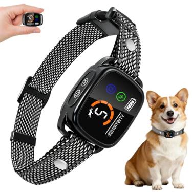 Imagem de ETACCU Coleira anti-latido para cães, à prova d'água, recarregável, digital ultrassônica, coleira antilatido com 6 níveis de sensibilidade ajustáveis para cães grandes, médios e pequenos