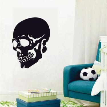 Imagem de Adesivo de Parede Decorativo Caveira Rock Cranio - V3 Shop