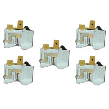 Imagem de NUHFUFA Protetor de sobrecarga 4TM Interruptor de temperatura do pé de cobre 213RHBYY-53 NHM9AB para compressor de geladeira (5 peças)