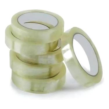 Imagem de Kit Com 13 Fita Adesiva Durex 18Mm X 50 Metros