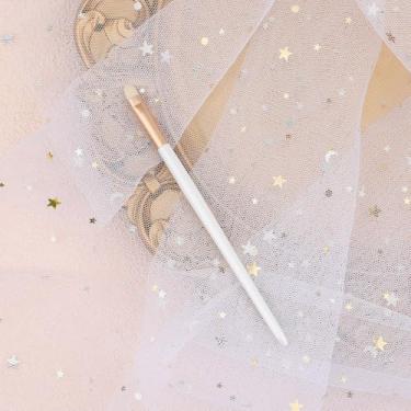 Imagem de Pincel profissional de detalhes planos, pincéis de maquiagem para os olhos com pelos sintéticos macios para sombra, mistura, sobrancelha, delineamento