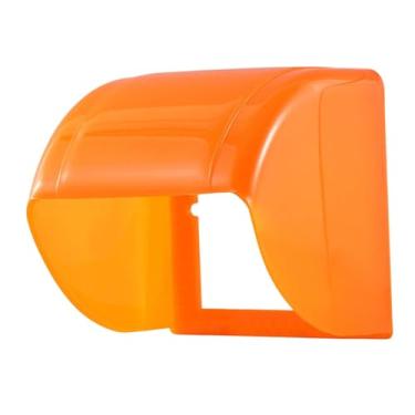 Imagem de Bothyi Tampa para tomada externa, proteção para fonte de alimentação, fácil de instalar, à prova de chuva, para interruptor de parede, protetor de tomada, Laranja
