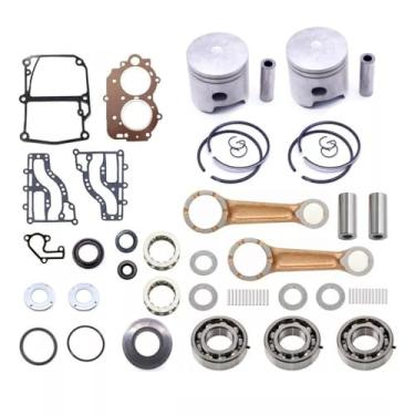 Imagem de Kit de reconstrução de virabrequim e cabeça elétrica 63V/63W para motor de popa Yamaha 2T 9.9HP 15HP 2 Cyl