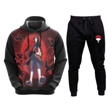 Imagem de Kit Conjunto De Moletom Blusa E Calça Naruto Anime Escolha Personagem 