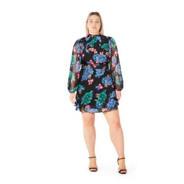 Imagem de City Chic Vestido feminino plus size - estampa Delilah, Floral, 48
