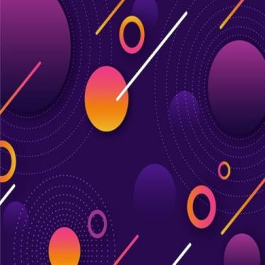 Imagem de Quadro Decorativo Abstract Wallpaper Design com Estampa Moderna para Decoração Residencial e Comercial 50x50cm