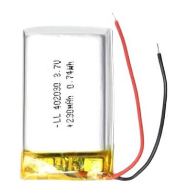 Imagem de Bateria 3.7v 230 Mah 4mm X20mm X30mm 2 Fios 402030 - bgb
