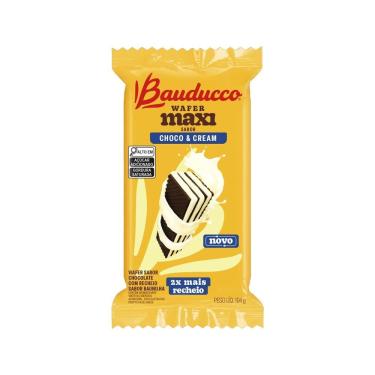 Imagem de Biscoito Bauducco Wafer Maxi Choco & Cream 2x Mais Recheio 104g