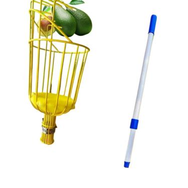 Imagem de Apanhador de Frutas para Colheita Perfeita - Modelo com ou sem Cabo, Seguro e Leve(COLHEDOR + CABO 1,6 METROS)