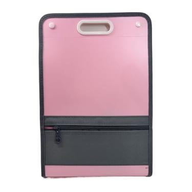 Imagem de Pasta Sanfonada Organizadora 12 Div Cristal A4 Escritório (1,12bolsa-rosa)