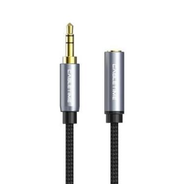Imagem de Cabo Extensor Extensão P2, 3,5mm, Macho X Fêmea, 1,8m - Cabletime