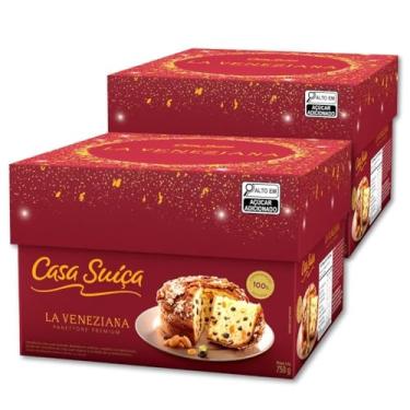 Imagem de Panettone Casa Suíça La Veneziana Kit 2 unidades 500g