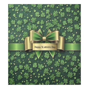 Imagem de Blueangle Dia de São Patrício fita dourada capa de ímã para lava-louças, decoração frontal da capa da máquina de lavar louça, adesivos de eletrodomésticos, adesivos de eletrodomésticos, 58 cm C x 66